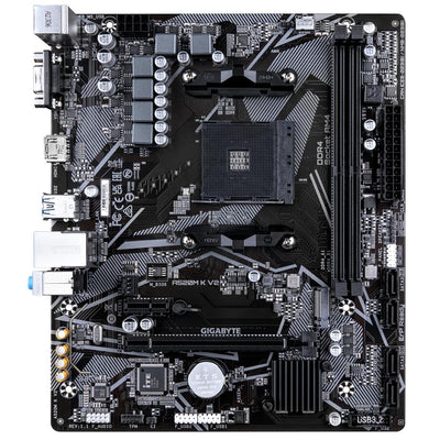 Gigabyte A520M K V2, mATX, AMD AM4, A520, DDR4, 5100 Mhz, USB 3.2 Gen 1, M.2, GbE LAN