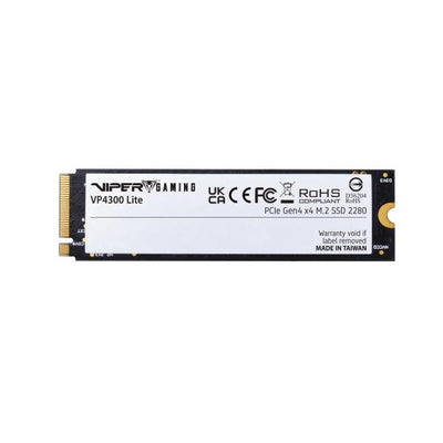 Patriot VP4300L4TBM28H Viper VP4300 Lite SSD, 4TB, M.2 2280, PCIe Gen4x4, 7400/ 6000 MB/s