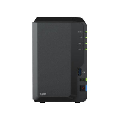 Synology DS223 DiskStation NAS/storage server, Ethernet LAN, RTD1619B