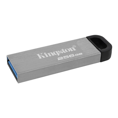 Kingston DTKN/256GB DataTraveler Kyson USB Flash Drive, 256 GB, USB 3.2 Type-A, 200/ 60 MB/s, Silver