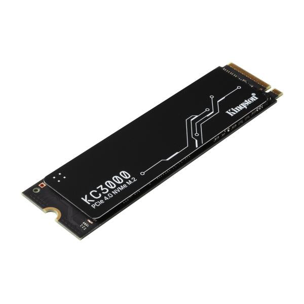 Kingston SKC3000S/1024G KC3000 SSD, 1TB, M.2 NVMe, PCIe 4.0, 3D TLC, 7000/ 6000 MB/s, Black