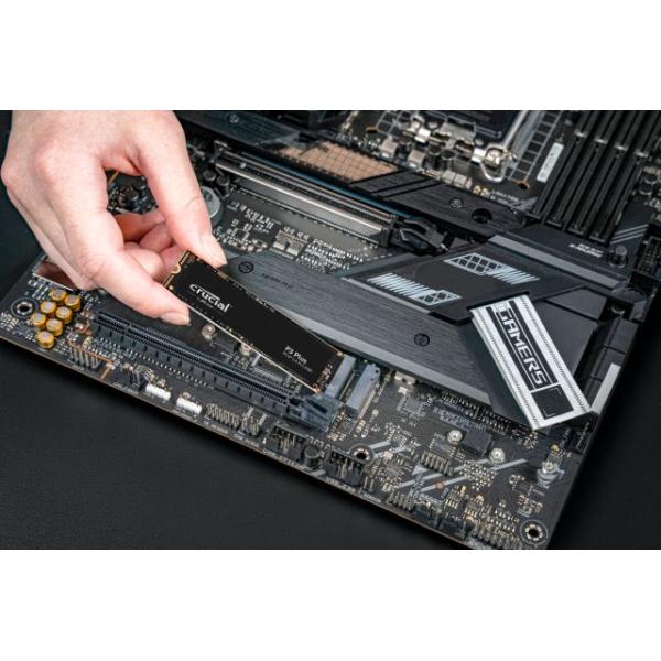 Crucial CT2000P3PSSD8 P3 Plus SSD, 2TB, M.2 PCIe NVMe, 3D NAND, 5000/ 4200 MB/.s