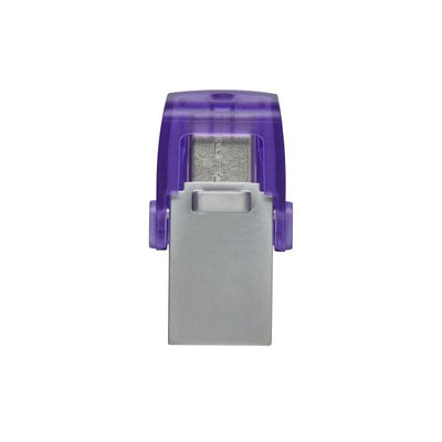 Kingston DTDUO3CG3/64GB DataTraveler microDuo 3C, 64 GB, USB 3.2 Gen 1 Type-C, 200 MB/s, Purple