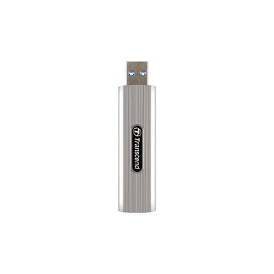 Transcend TS2TESD320A ESD320A External SSD, 2 TB, USB 10Gbps, Type-A, 1050/ 950 MB/s, Silver