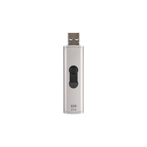 Transcend TS2TESD320A ESD320A External SSD, 2 TB, USB 10Gbps, Type-A, 1050/ 950 MB/s, Silver