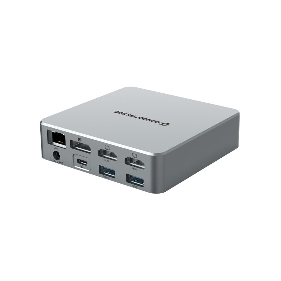 Conceptronic DONN25G 15-in-1 DisplayLink USB 3.2 Gen 2 Docking Station, Triple 4K60Hz, HDMI, DP, USB