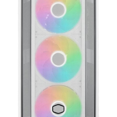 Cooler Master MB600-WGNN-S00 MasterBox 600 White, TG, eATX, 3x 140mm ARGB, 1x 120mm, USB3.2 Gen2