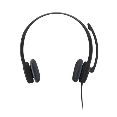 Logitech 981-000589 H151 Stereo Headset, Wired, Office/Call center, 20 - 20000 Hz, Headset, Black