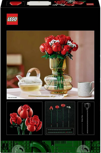 LEGO Icons Rozenboeket Bouwset 10328 | 12 Rode Rozen | LEGO Botanicals Set voor Volwassenen