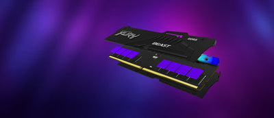 KINGSTON Fury Beast 32GB (2x16GB) DDR5 PC5-44800 6000Mhz D CL30 | 12e Generatie CPU | 1 jaar Garantie