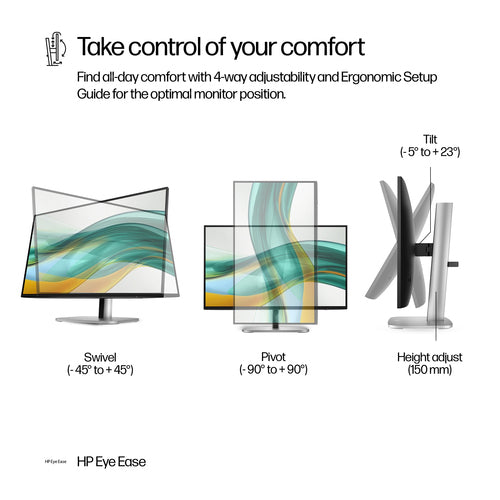 HP S5 Pro 524pf Refurbished | 23.8 inch IPS FHD Monitor | 1920x1080 | 12M Garantie