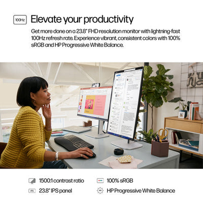 HP S5 Pro 524pf Refurbished | 23.8 inch IPS FHD Monitor | 1920x1080 | 12M Garantie
