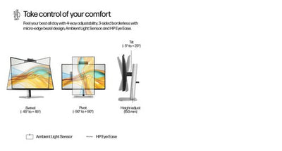 HP S5 Pro 524pm Refurbished | 24" FHD Monitor | USB-C, HDMI, DP | 12M Garantie
