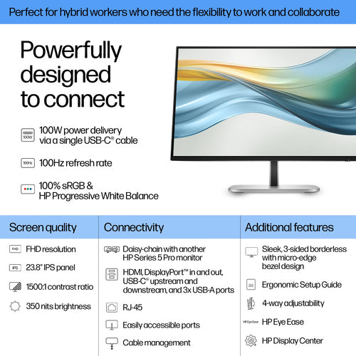 HP S5 Pro 524pu | Intel Core i5-12XXX (12e Generatie) | 16 GB RAM | 23.8″ IPS FHD | 1 jaar Garantie