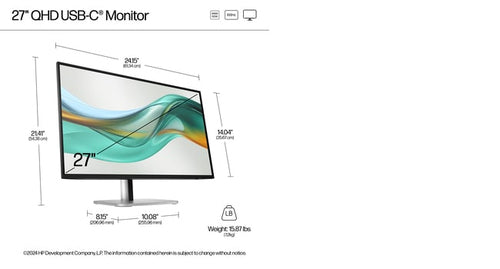 HP S5 Pro 527pu Refurbished | 27" IPS QHD (2560x1440) | USB-C | HDMI | 12M Garantie