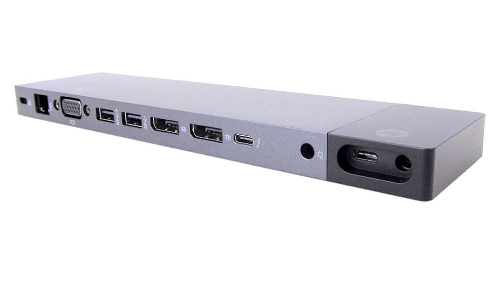 HP Elite Thunderbolt 3 Dock | Professioneel Docking Station | USB-C / incl. Thunderbolt 3 Cable + oplader