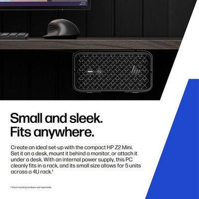 HP Z2 Mini G1a | AMD PRO 395 | 64 GB RAM | 1 TB NVMe | W11P | AMD Radeon 8060S Integrated Graphics | 1 jaar Garantie
