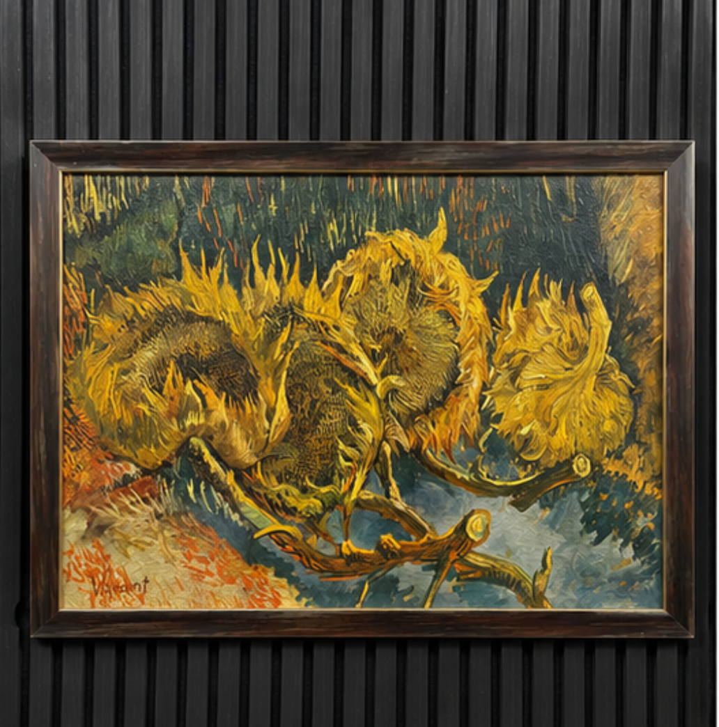 Zonnebloemen naar Vincent van Gogh | Reproductie van een Meesterwerk
