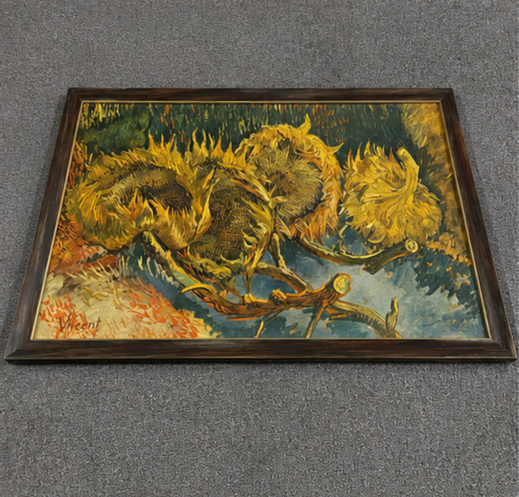 Zonnebloemen naar Vincent van Gogh | Reproductie van een Meesterwerk