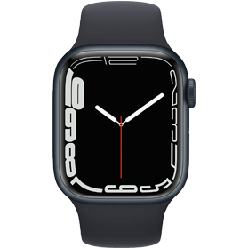 Apple Watch Series 7 45mm RVS Zwart Refurbished | 1 Jaar Garantie | Accessoires