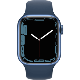 Apple Watch Series 7 45mm Aluminium Blauw Refurbished | 4G | Met Garantie | Accessoires