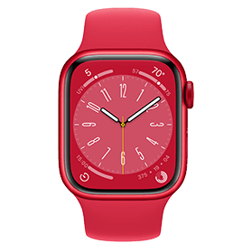 Apple Watch Series 8 45mm Rood Refurbished | 1 jaar Garantie | Accessoires