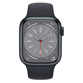 Apple Watch Series 8 45mm Zwart Refurbished | 1 jaar Garantie | Accessoires