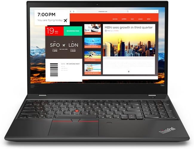 LENOVO ThinkPad T580 Refurbished | i7-8650U (8e Gen) | 16GB RAM | 256GB NVMe | 15.6 inch FHD | Windows 11 Pro | Originele NL(US) Toetsenbord
