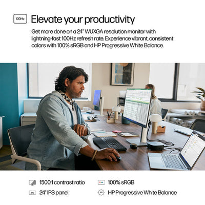HP S5 Pro 524pn Refurbished | 24" IPS WUXGA Monitor | 1920x1200 | HDMI/DP/VESA | 12M Garantie