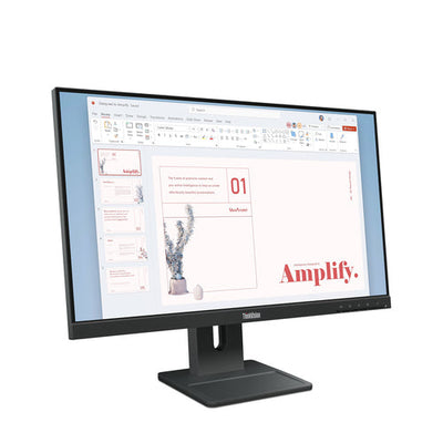 LENOVO ThinkVision E24-40 Refurbished | 1920x1080 FHD IPS | HDMI VGA DisplayPort | Zwart | 250 cd/m² | 12M Garantie
