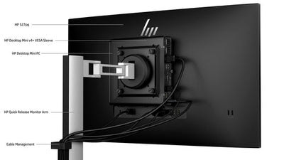 HP S5 Pro 527pq 27" IPS QuadHD Monitor Refurbished | 2560x1440 | HDMI | DisplayPort | VESA Mount | 12M Garantie