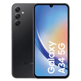 Samsung Galaxy A34 5G Refurbished | 128GB Zwart | Dual-SIM | 1 jaar Garantie | Accessoires