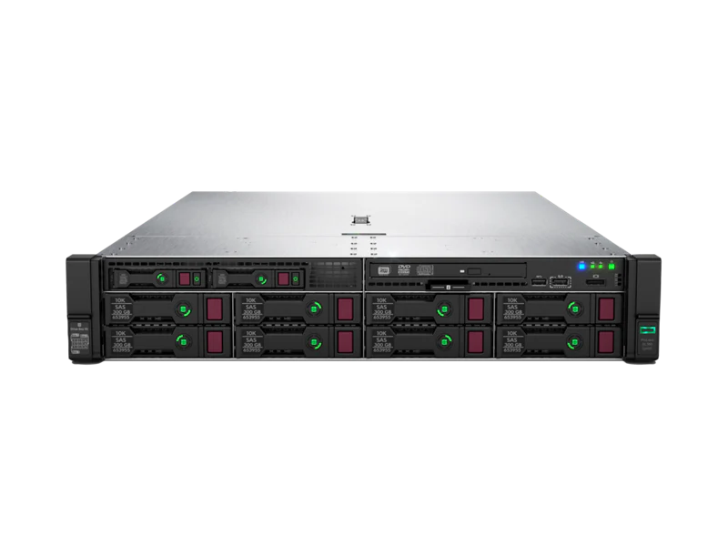 HPE DL380 Gen10 Refurbished | 2x Intel Xeon 6130 | 64GB 2400 MHz RAM | 8SFF SAS | 2x 500W PSU | P408i + batterij | No Rail kit | 12M Garantie